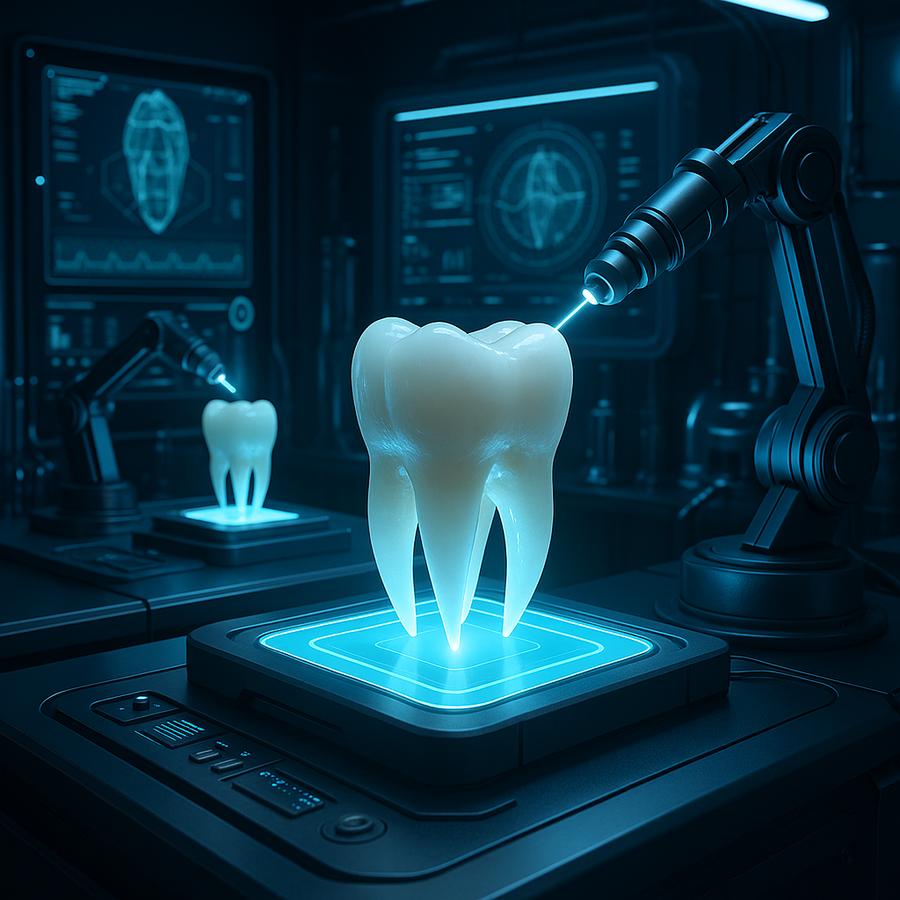 Regeneração dental: como a biotecnologia está recriando dentes de forma natural